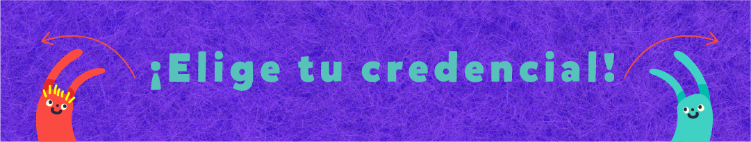 Letrero elegir credencial