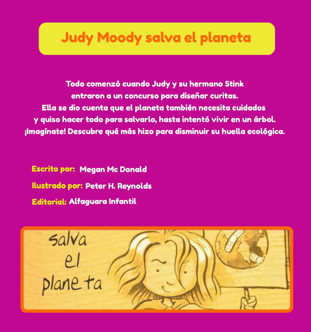 Libro. Judy Moody salva el planeta