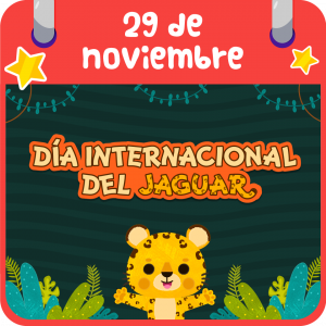 Botón Día Internacional del Jaguar Once Niñas y Niños