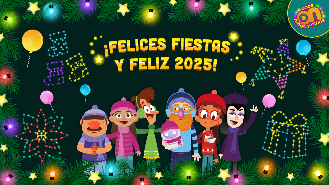 ¡Felices fiestas de parte de  Once Niñas y Niños!